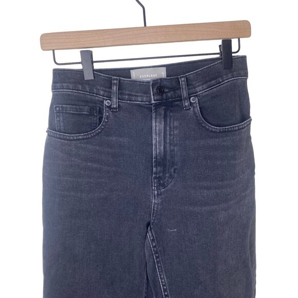 EVERLANE The Cheeky Jean Tumbled Black size 26x 28.5” - Picture 3 of 16